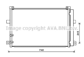 AVA QUALITY COOLING Конденсатор, кондиционер VW5369D